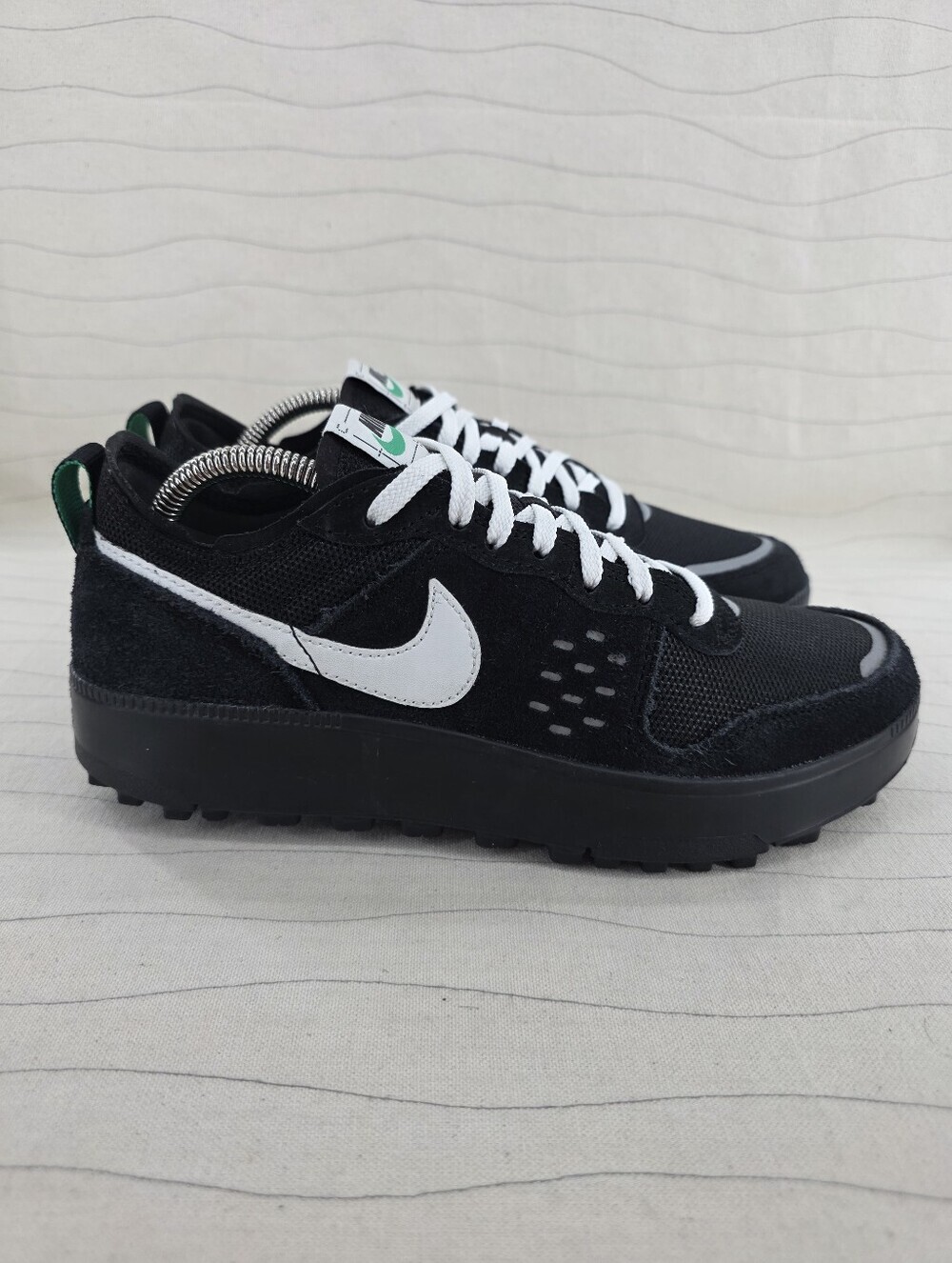 Nike Mens C1TY Black Summit White Suede Sneakers Shoes FZ3863-006 Size 7.5 NEW